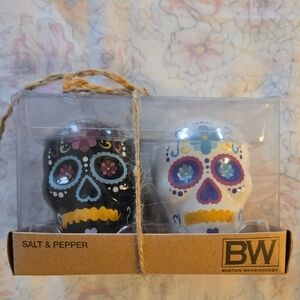 Boston Warehouse Colorful Skull Shakers, New In Box